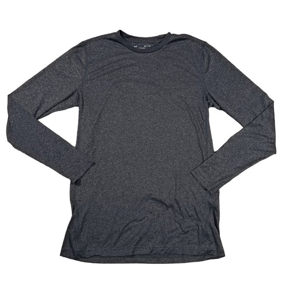 Under Armour Other - UNDER ARMOUR Shirt Men's Long Sleeve Crew Neck Tee Heatgear Gray Small